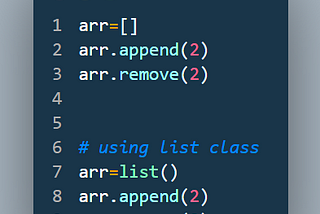 Implementing Data Structures with python without using modules(Basics)