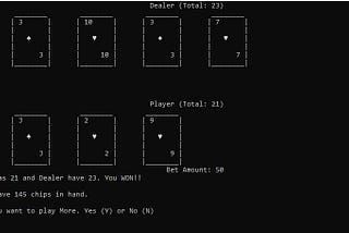 Black Jack Game in Python