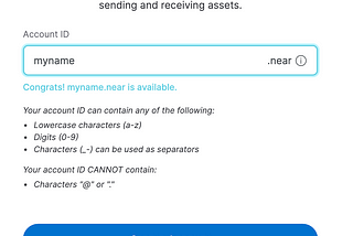 How to create personalized NEAR account