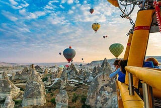 Hot Air Balloon Tours are one of the most popular activities in Cappadocia.