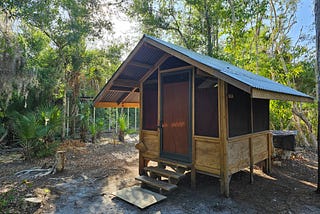 I spent the night at a Buddhist monastery in a Cootie hut