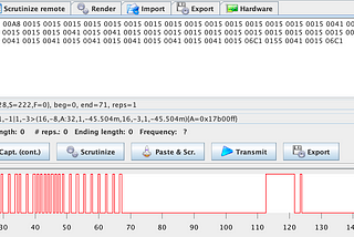 Analyzing Remote Control Code with Tiqiaa (ZaZaRemote) Adaptor