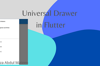 Flutter — Universal Drawer