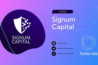 holoride Investor Spotlight #3: Signum Capital