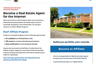 RealT Affiliate Program 2.0