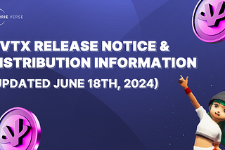 CVTX Release Notice & Distribution Information (Updated June 18th, 2024)