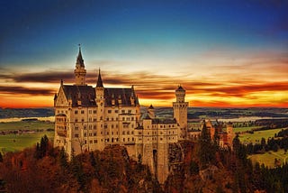 A german fairytale castle which was Walt Disney’s inspiration for Disney Logo.