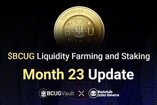 $BCUG Staking and Liquidity Program Update April 2023
