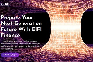 EIFI Finance a New Decentralized Finance Platform in Binance Smart Chain is about to hit the Bull…