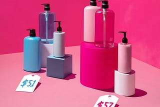 Madison Campbell shares an image from Good Housekeeping on “Pink Tax”, showing a blue item for $51.00 and a pink item for $57
