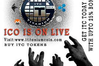 ITC is on live nine days to end intial coin offering