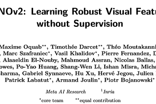 Papers Explained 250: DINO v2