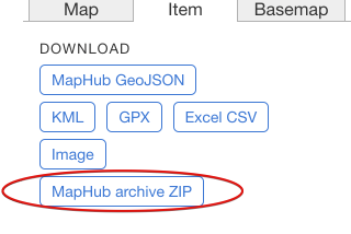 MapHub archive ZIP