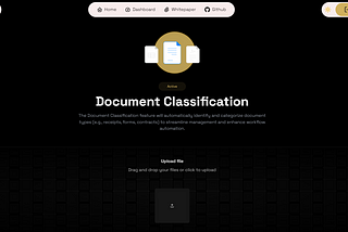 Advancing Document Understanding: Integration of Document Classification on the Platform