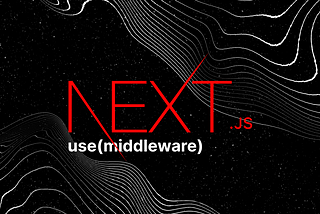 Using middleware in Next.js API routes.