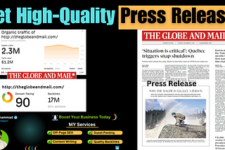 High-Quality Press Releases on Theglobeandmail.com by Ghulam Muhammad