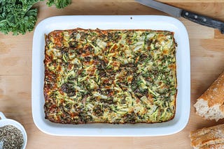 Zucchini & Kale Breakfast Bake — Low Carb