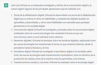 Usando ChatGPT para estructurar una sesión y para autobúsqueda