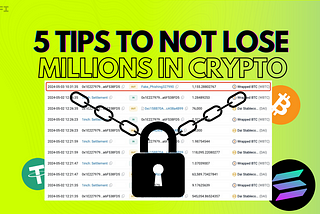 5 Tips to Not Lose Millions in Crypto