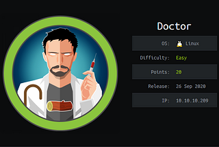 Hackthebox — Doctor