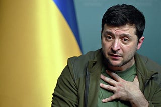 When Zelensky is really scared, he turns to us