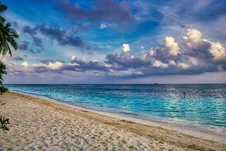 The beauty if nature, a pristine beach.