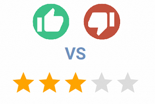 Thumbs up VS 5-star rating