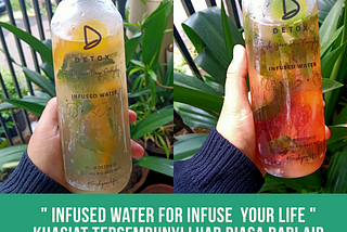 Infused water for Infuse your life : Khasiat tersembunyi luar biasa dari air sederhana