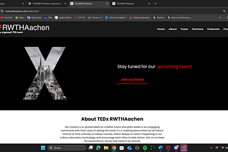 Redesigning TEDxRWTH Aachen’s Website: From Static to Interactive