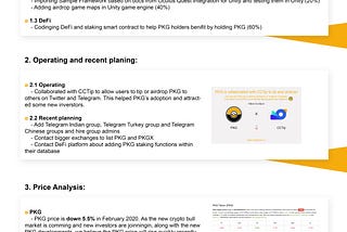 PKG Token (PKG) Monthly Report 2020.February