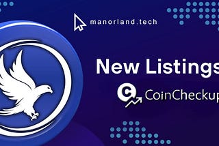 Manorland MNO Crypto Now Listed on CoinCheckup!