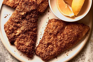 Seafood — Air-Fried Crumbed Fish