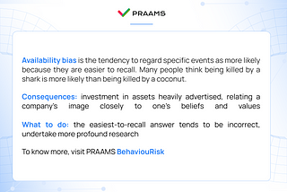 Availability bias. Be afraid of coconuts, not sharks.