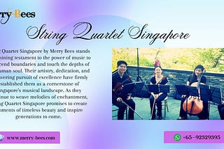String Quartet Singapore by Merry Bees