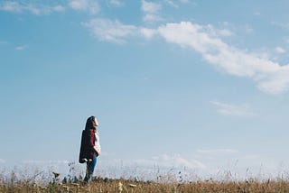 Woman in field