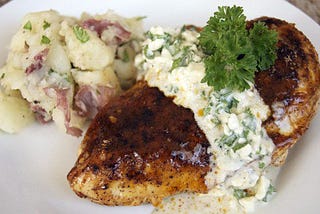 Chicken Breasts with Honey Blue Cheese Sauce