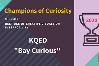 Champions of Curiosity Awards 2020: Best Use of Creative Visuals or Interactivity