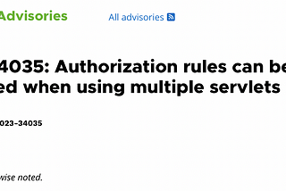 CVE-2023–34035: Improper Authorization