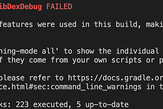 【React Native】build 的時候解決 Execution failed for task ‘:app:mergeLibDexDebug’. 的錯誤