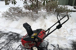 THE SNOWBLOWER IS DYING