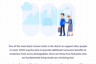 Loycha will donate 5% of net profit every year.