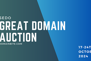 Sedo Great Domain Auction 17–24 October 2024