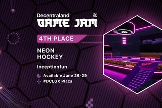 Neon Hockey Shines at Decentraland Game Jam 2024 and Game Expo Debut
