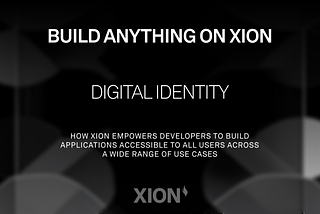 MEMBANGUN APA SAJA DI XION: Identitas Digital