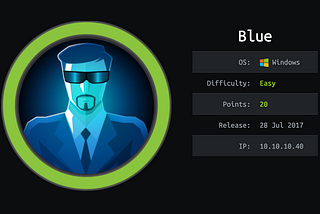 Hack The Box Blue Write-Up (Using msfvenom)