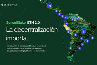 Presentando SenseiStake: La descentralización importa.