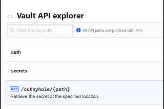 The Vault API Explorer