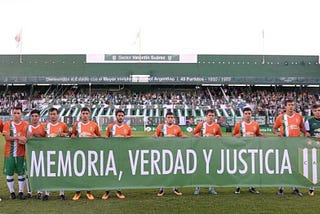 O futebol argentino unido por verdade e justiça