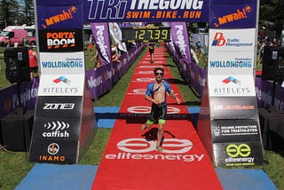 Talking to my self during My First sprint Triathlon