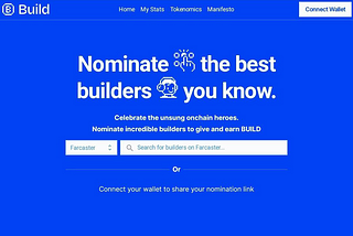 Nominate And Earn $BUILD Confirm Airdrop
